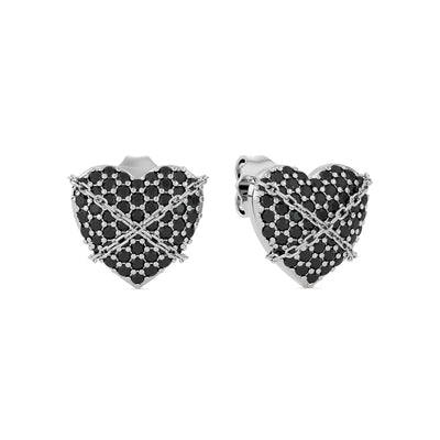 Locked Heart Studs