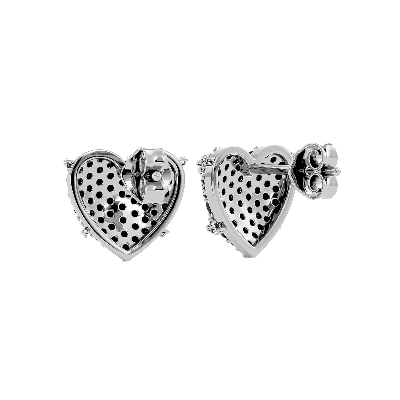 Locked Heart Studs