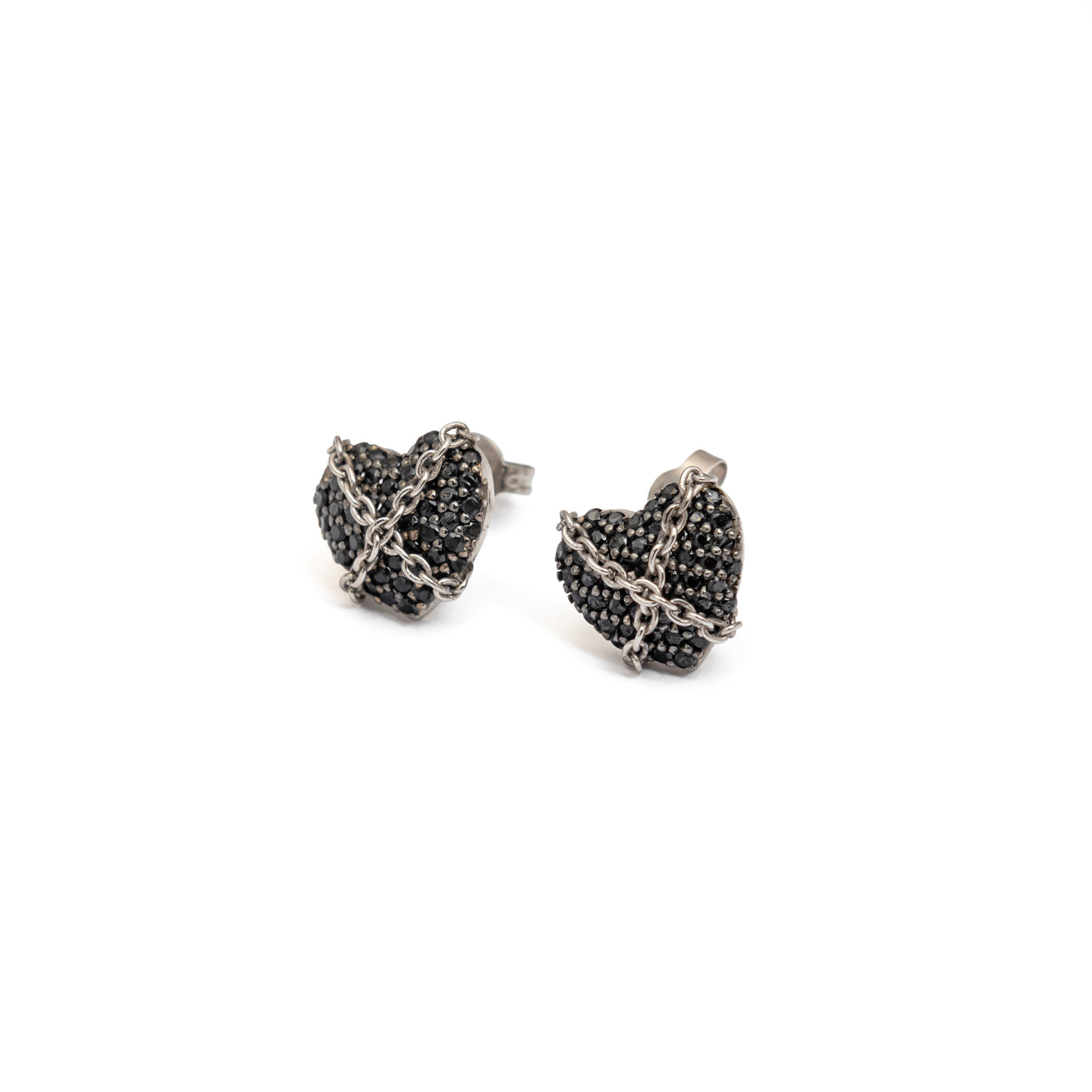 Locked Heart Studs