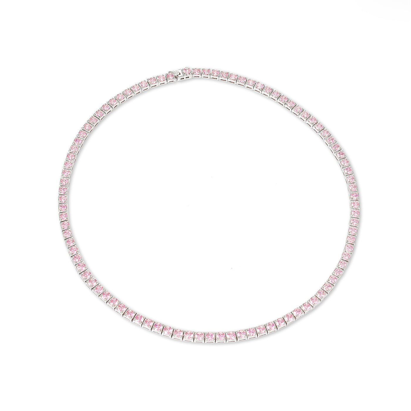 Pink Tennis Chain 4mm