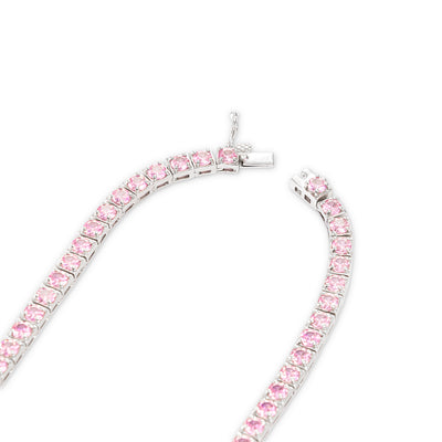 Pink Tennis Chain 4mm