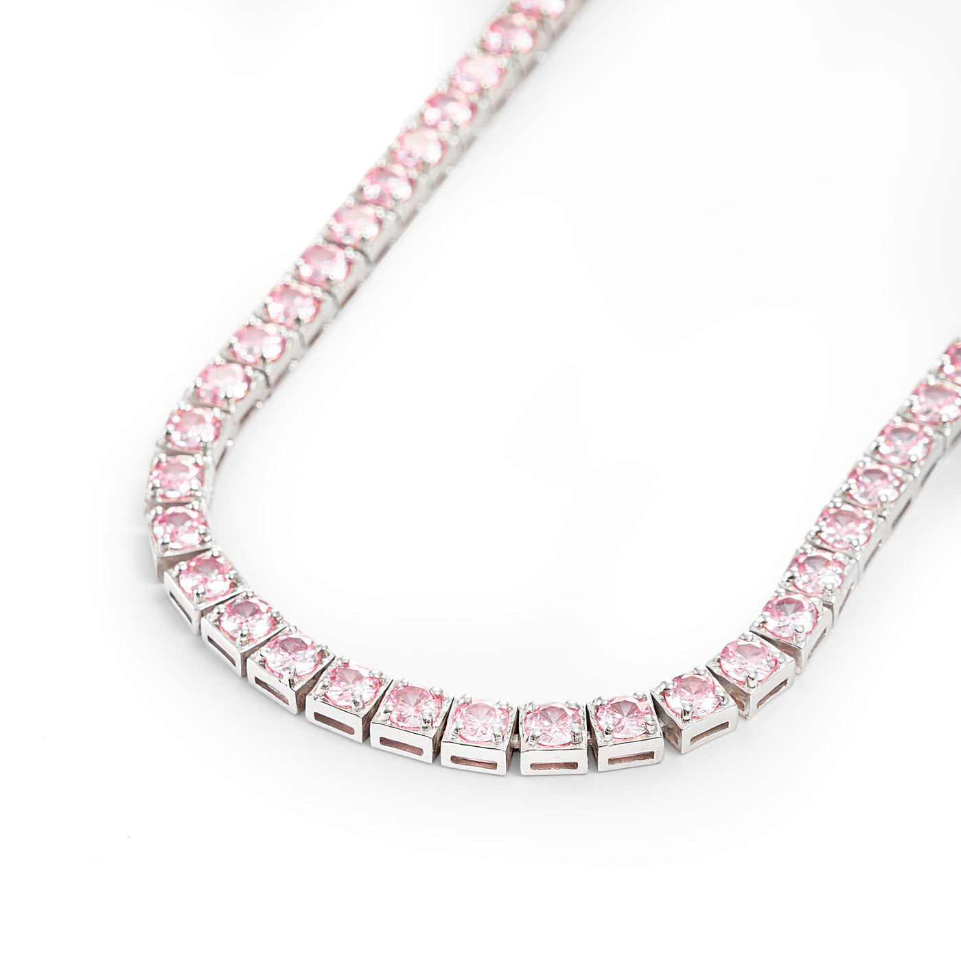 Pink Tennis Chain 4mm