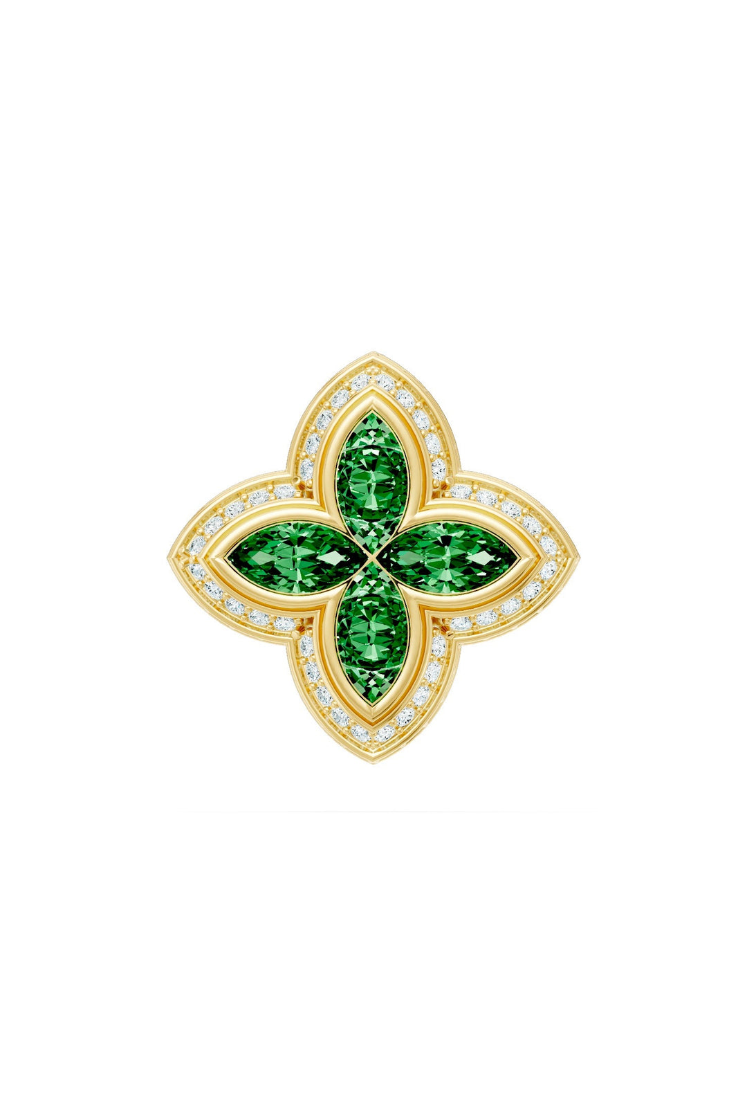 Clover Pendant (Emerald)
