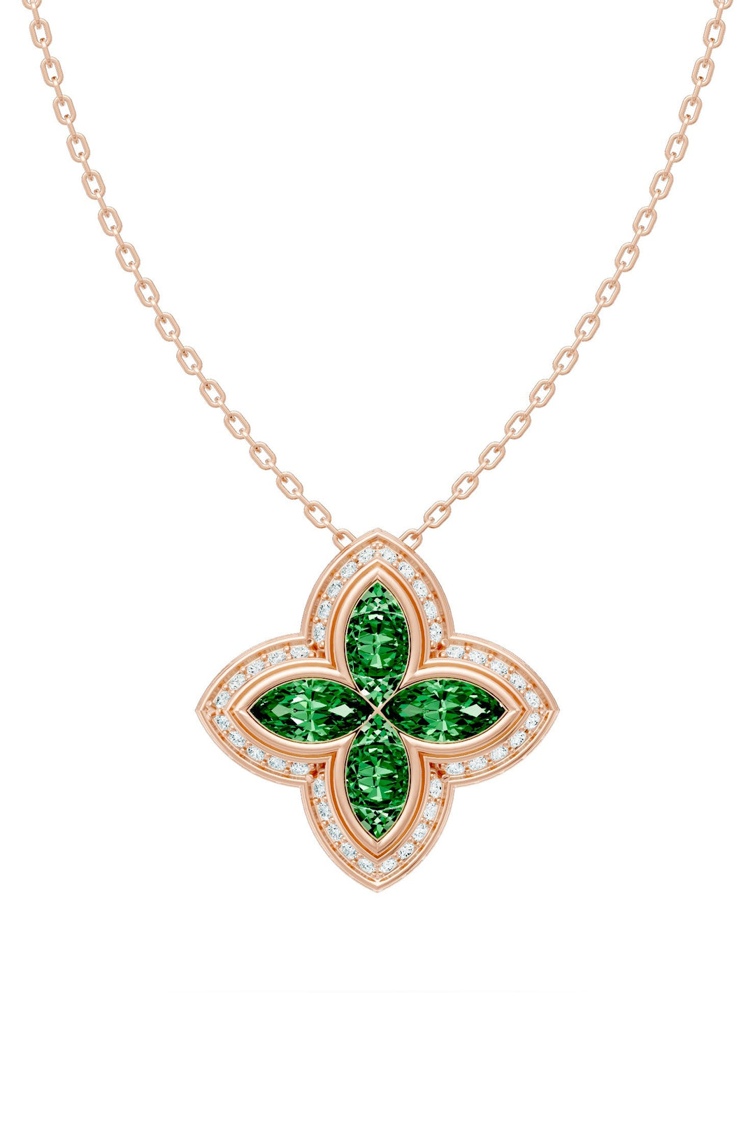 Clover Pendant (Emerald)
