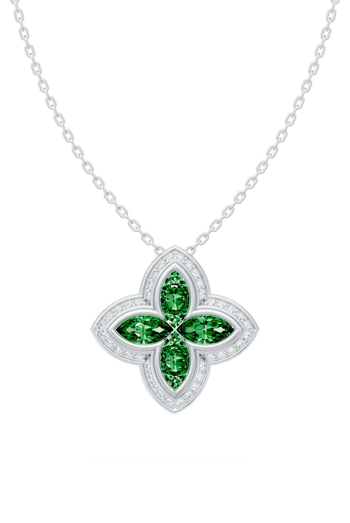 Clover Pendant (Emerald)