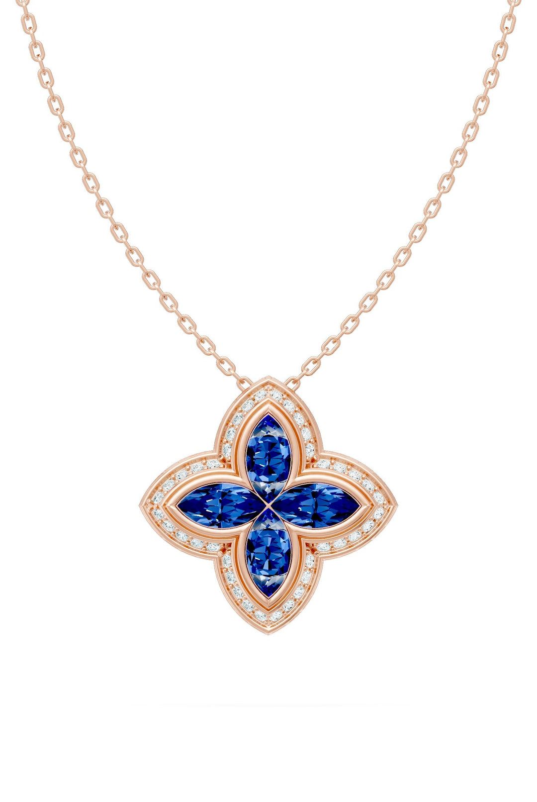 Clover Pendant (Sapphire)