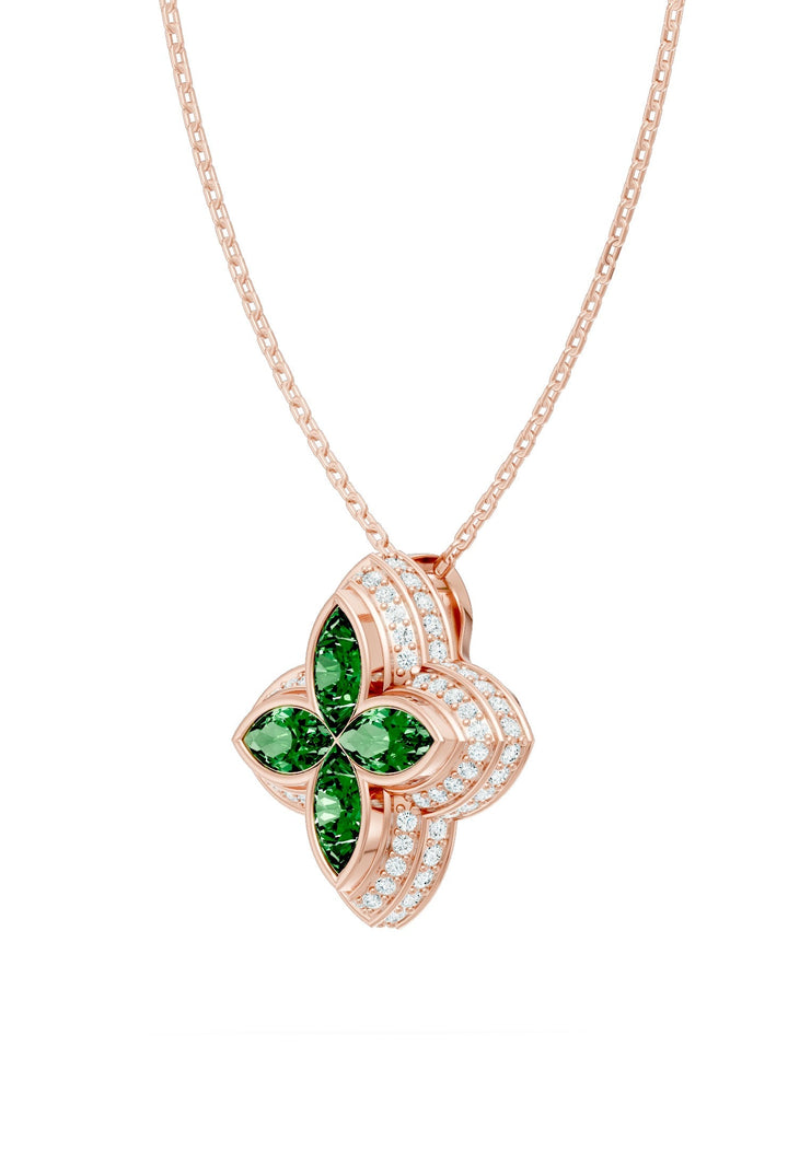 Clover Pendant (Emerald)