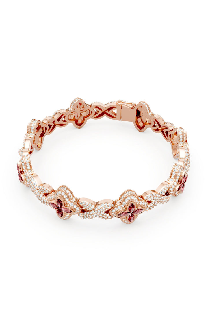 Clover Bracelet (Ruby)
