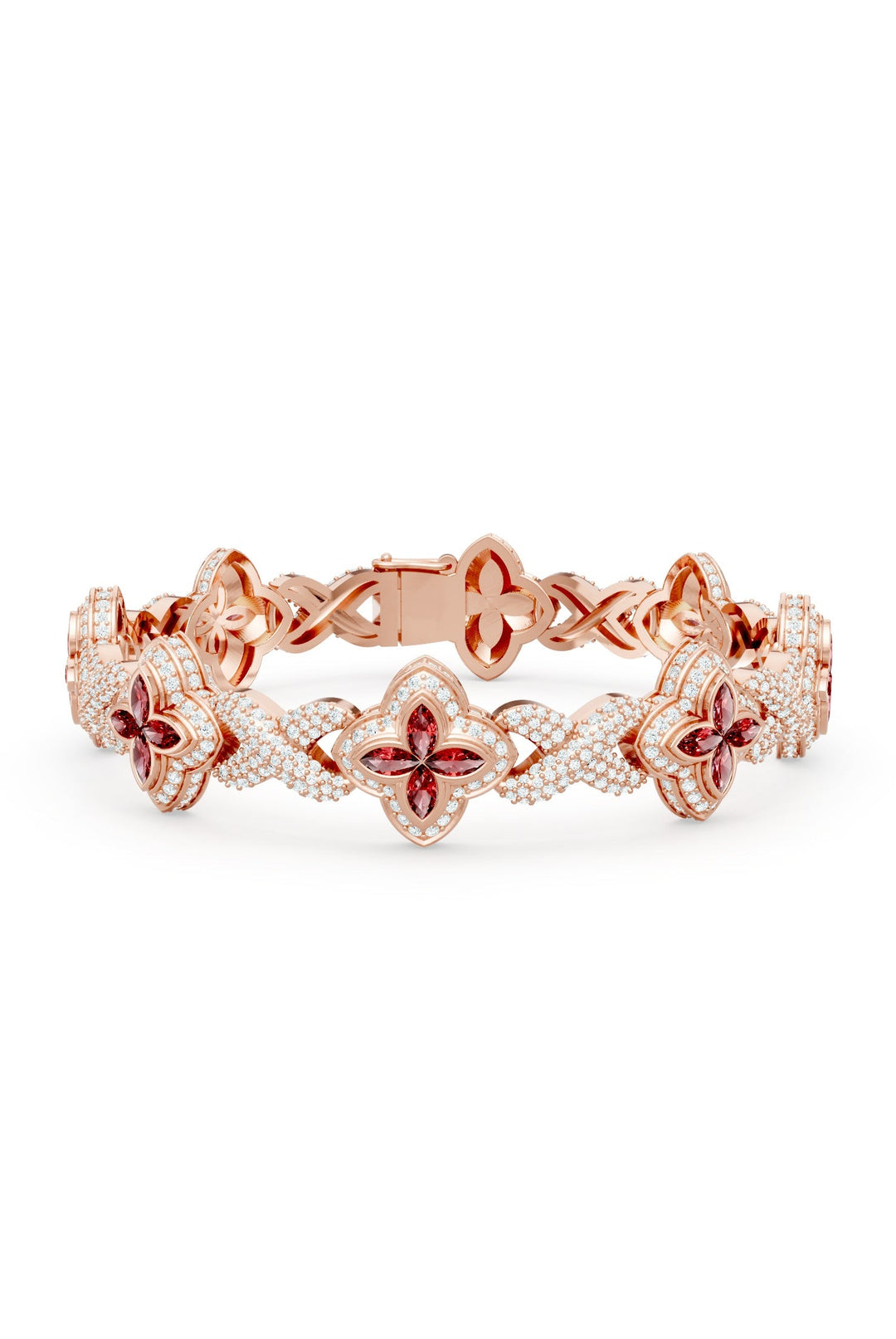 Clover Bracelet (Ruby)