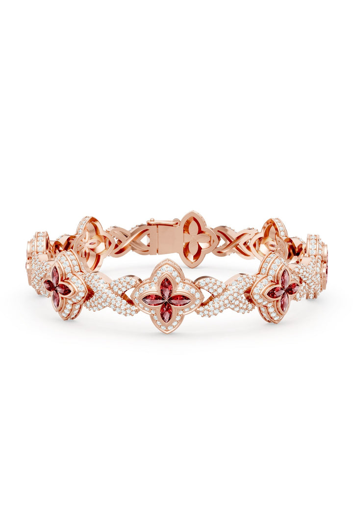Clover Bracelet (Ruby)