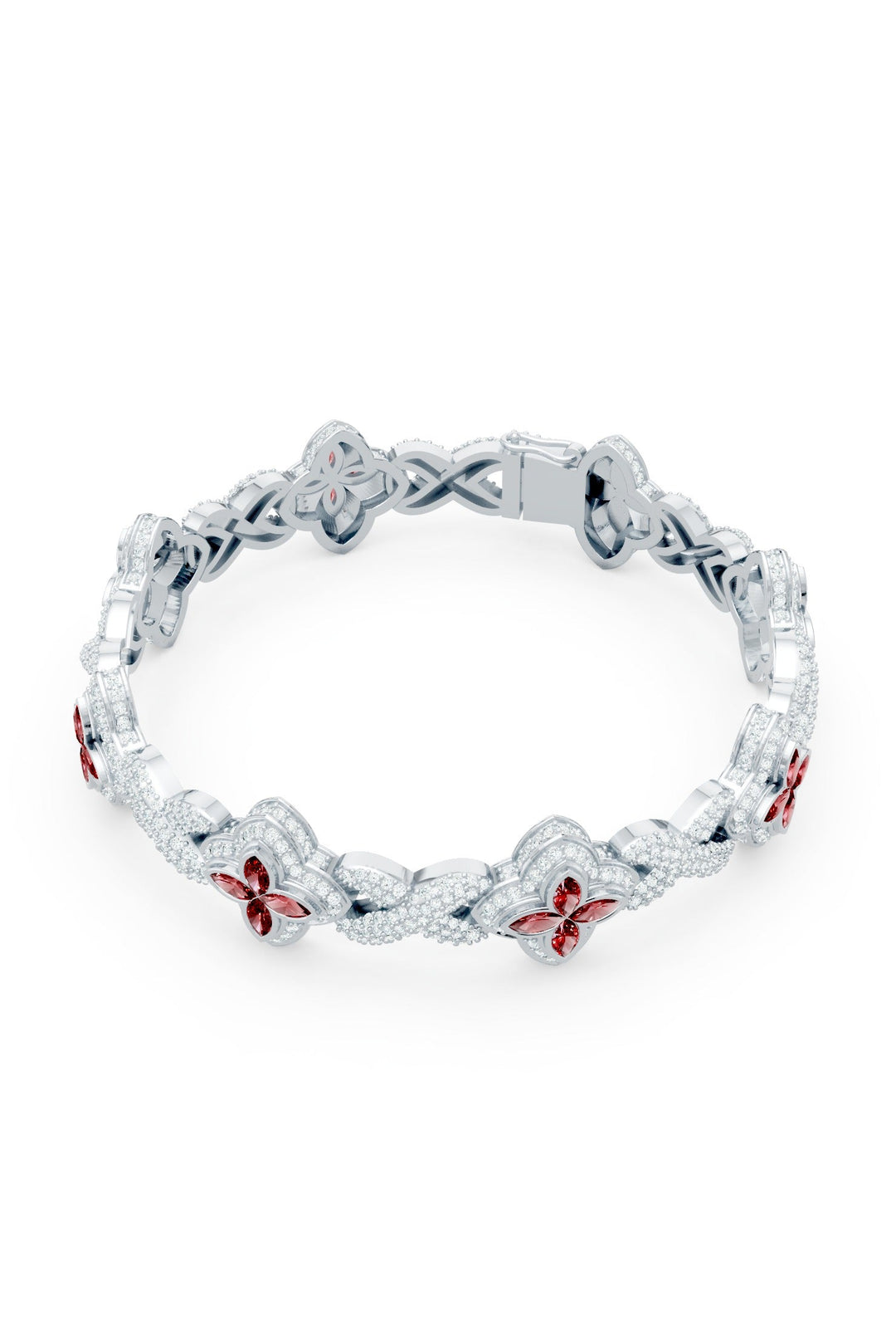 Clover Bracelet (Ruby)