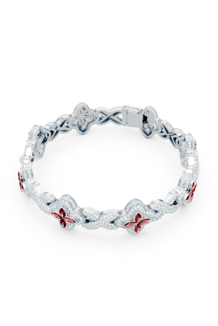 Clover Bracelet (Ruby)