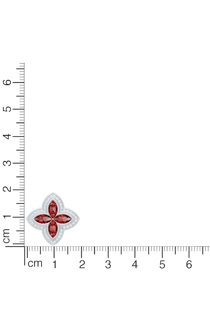 Clover Pendant (Ruby)