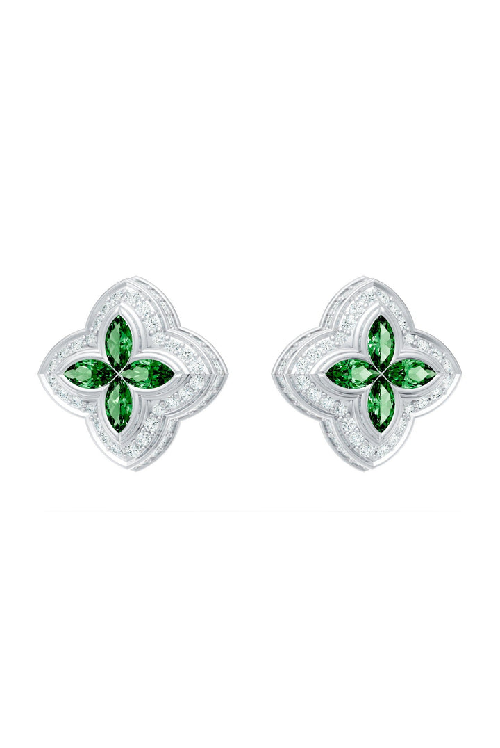 Clover Earrings (Emerald)