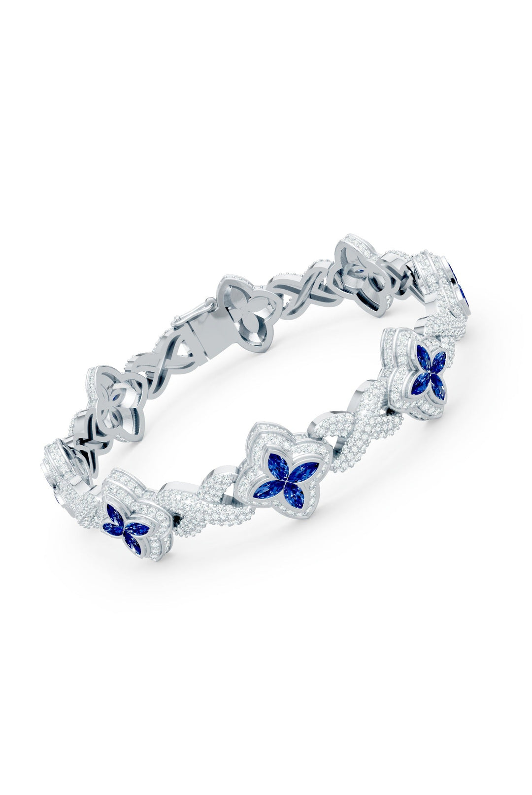 Clover Bracelet (Sapphire)