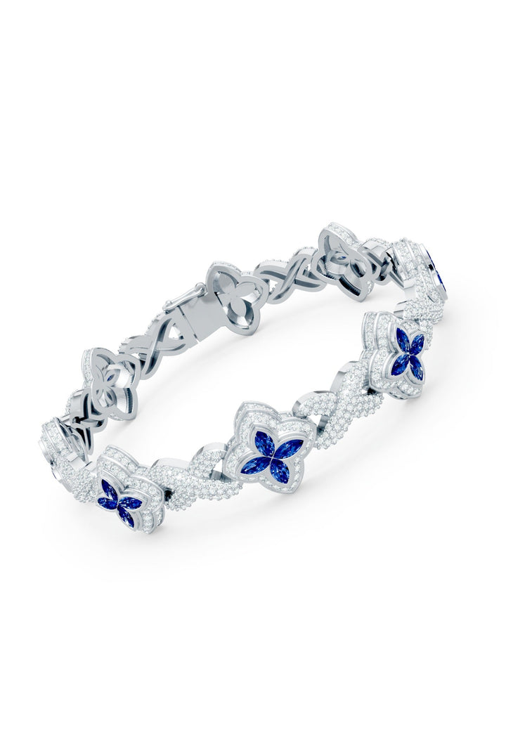 Clover Bracelet (Sapphire)