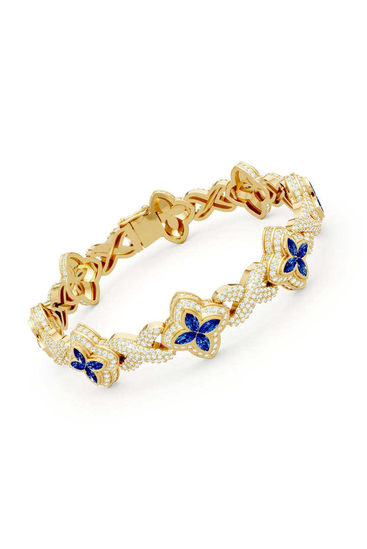 Clover Bracelet (Sapphire)