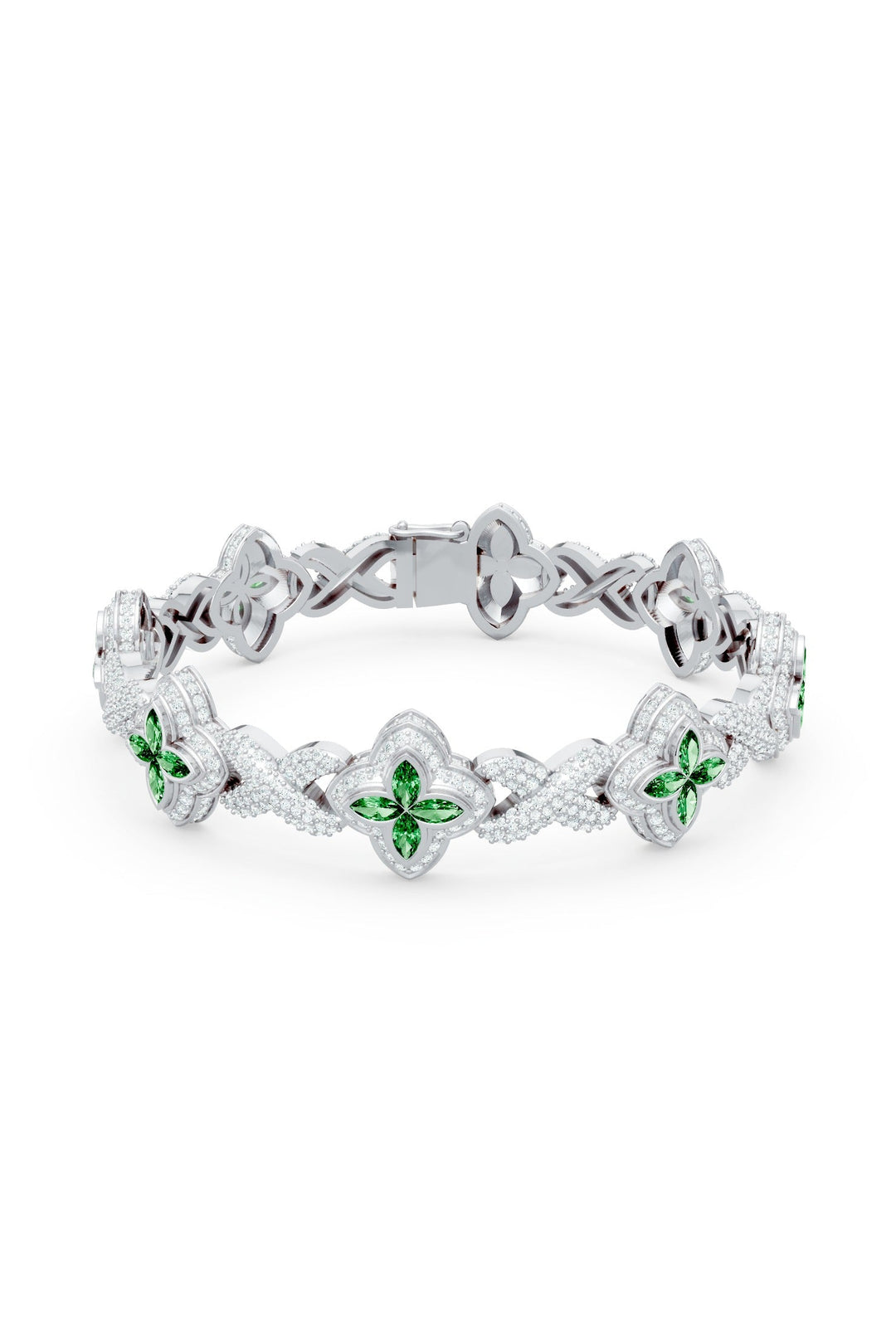 Clover Bracelet (Emerald)