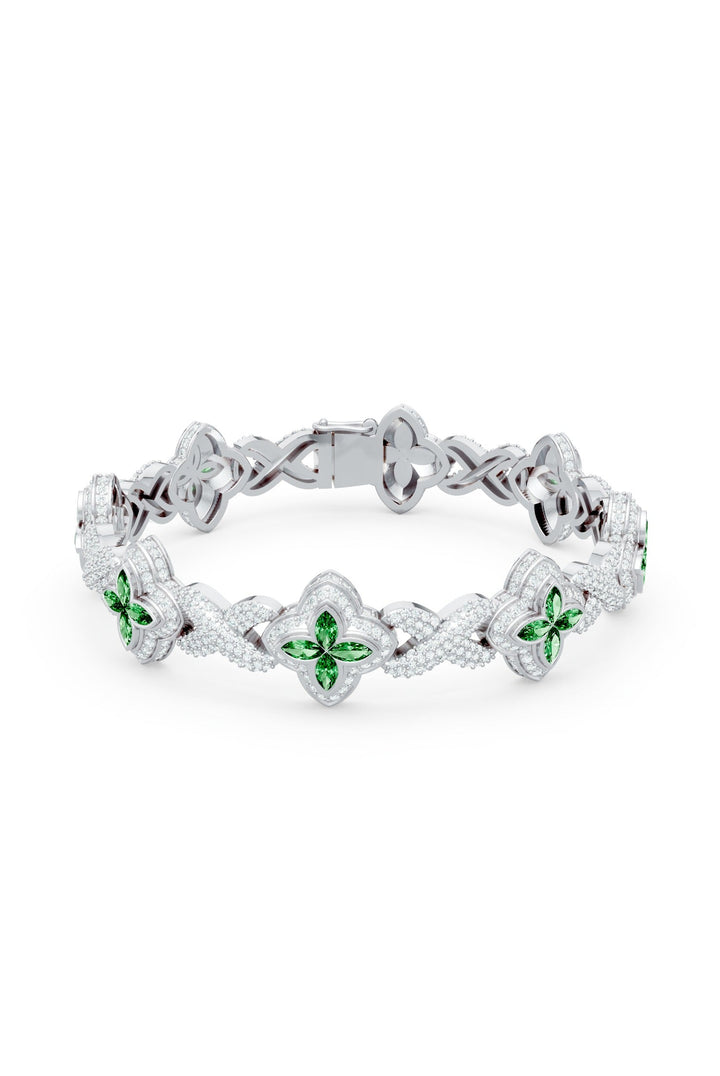 Clover Bracelet (Emerald)