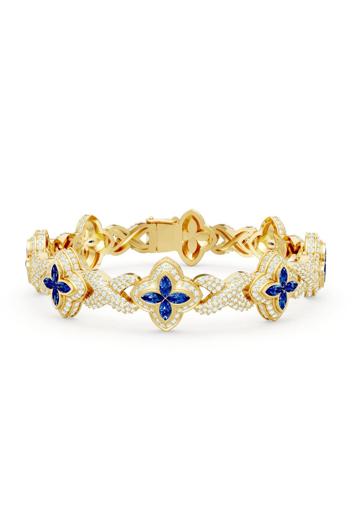 Clover Bracelet (Sapphire)