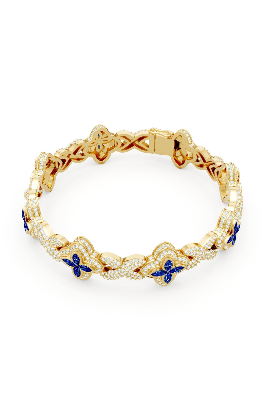 Clover Bracelet (Sapphire)