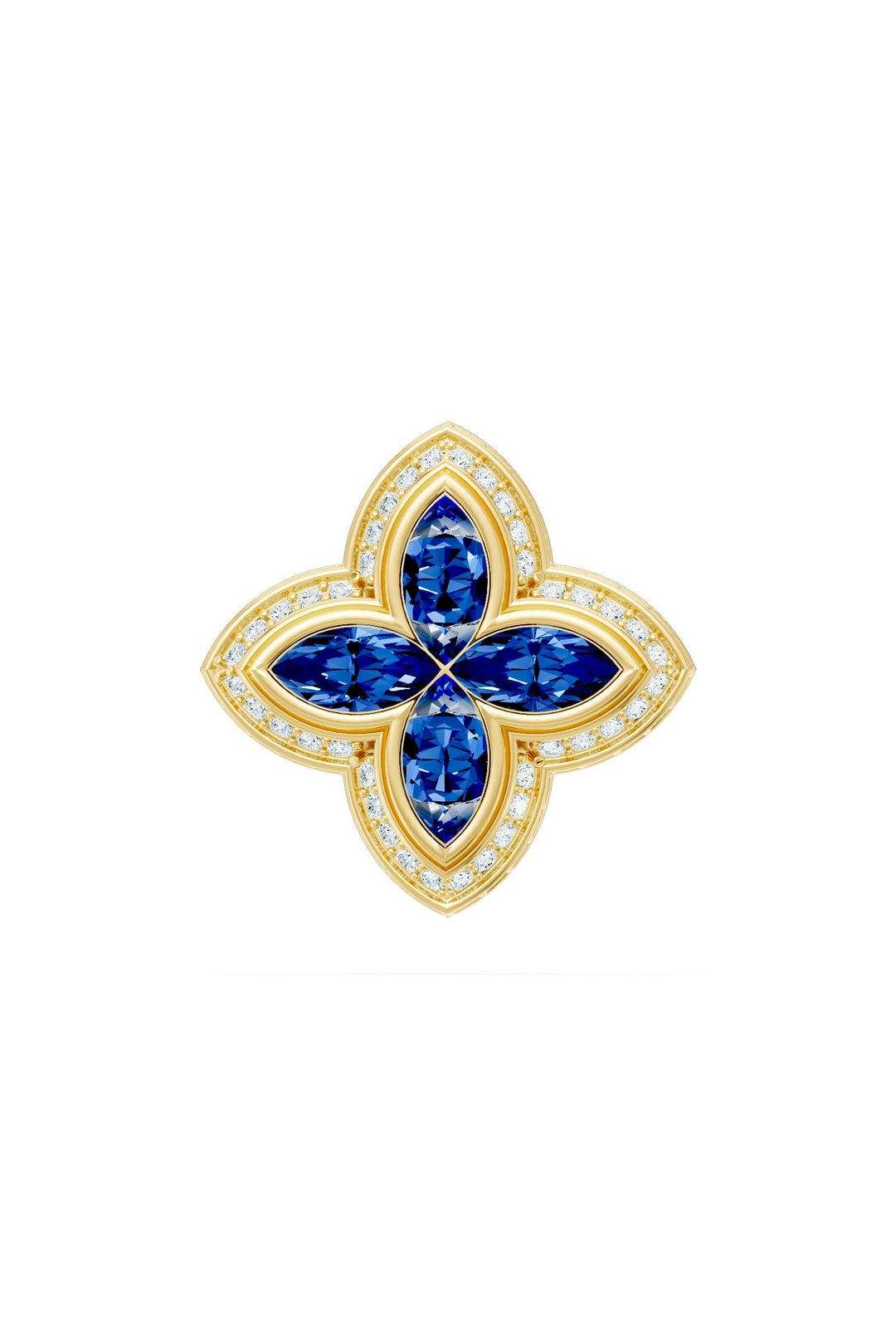 Clover Pendant (Sapphire)