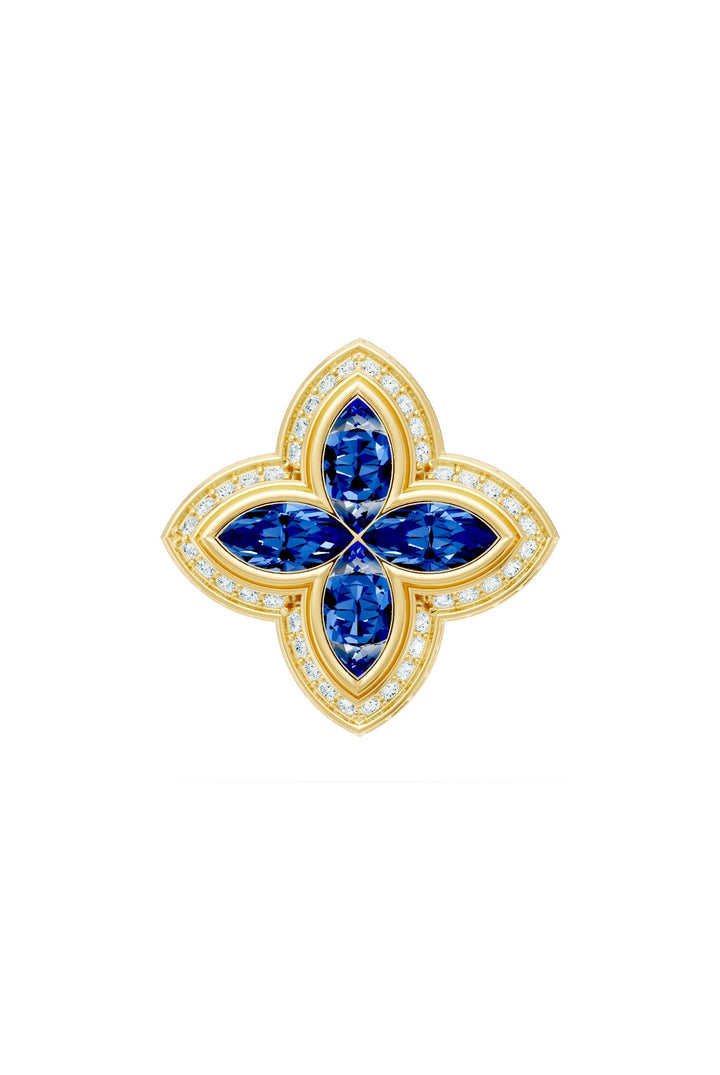 Clover Pendant (Sapphire)