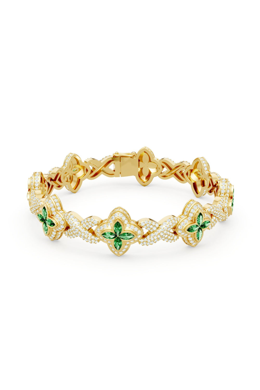 Clover Bracelet (Emerald)