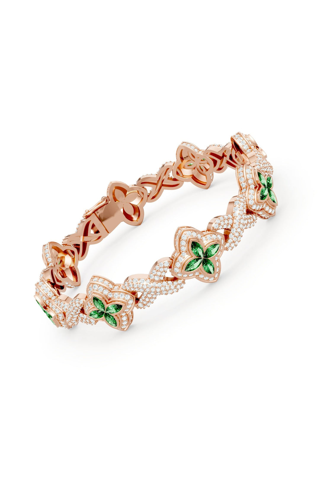 Clover Bracelet (Emerald)