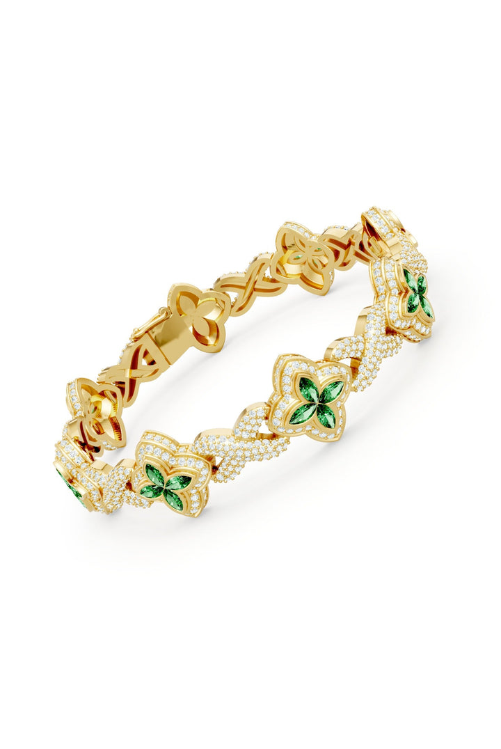 Clover Bracelet (Emerald)