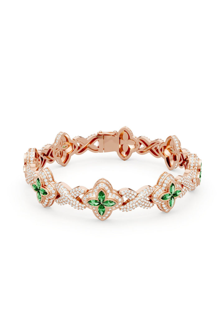 Clover Bracelet (Emerald)