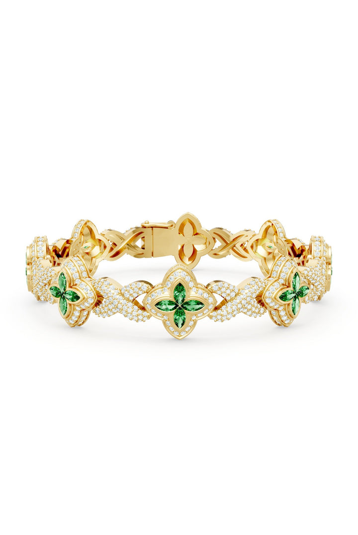 Clover Bracelet (Emerald)