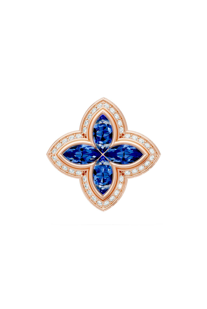 Clover Pendant (Sapphire)