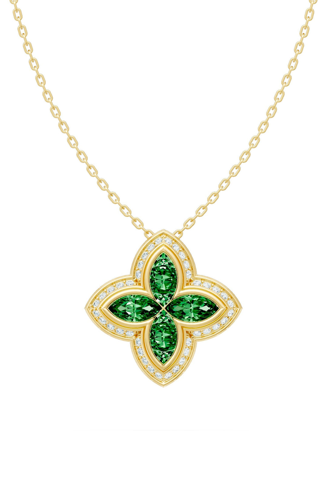 Clover Pendant (Emerald)