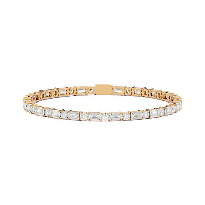 Baguette and Round Tennis Bracelet