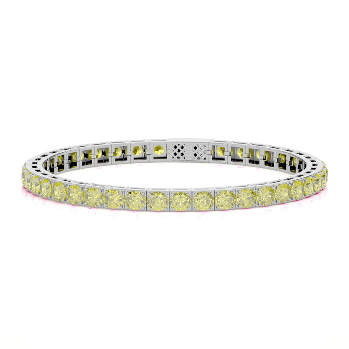 Yellow Tennis Bracelet 4mm