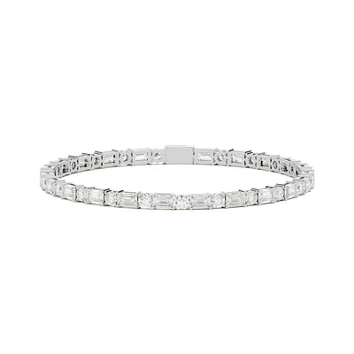 Baguette and Round Tennis Bracelet