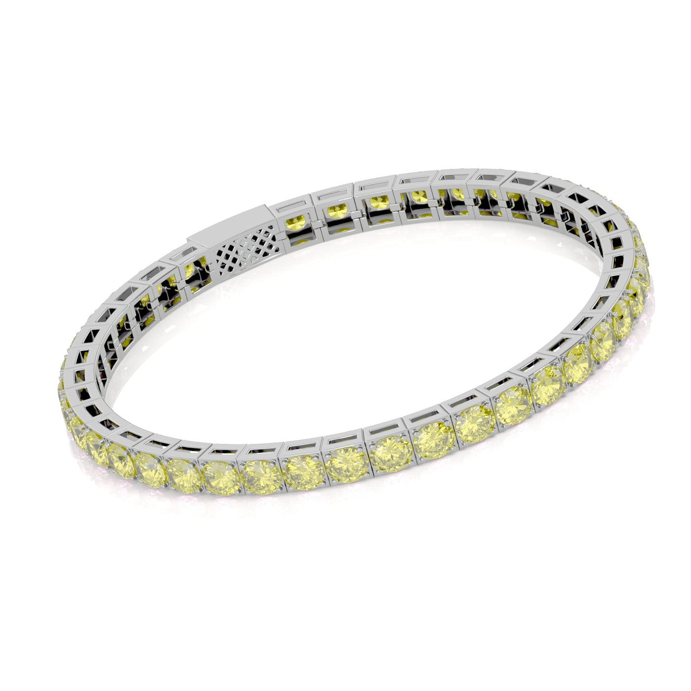 Yellow Tennis Bracelet 4mm