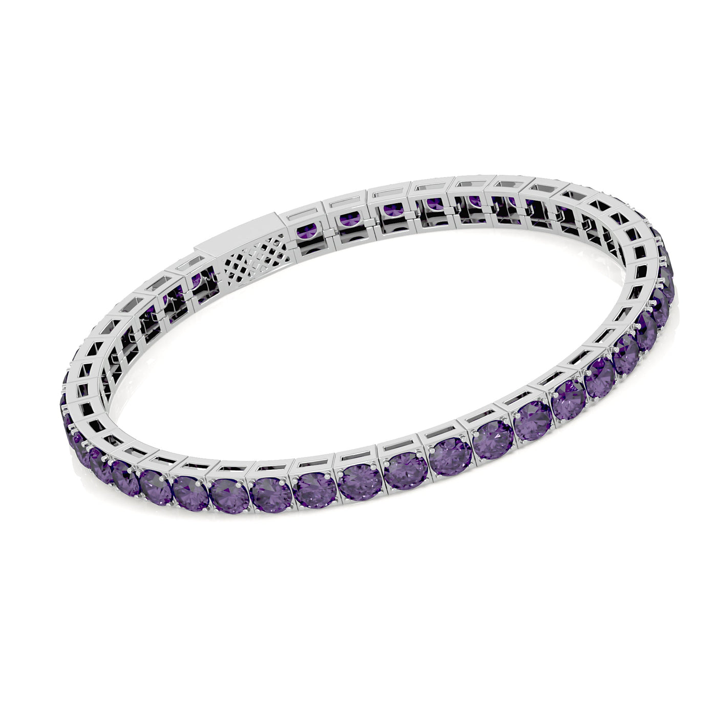 Purple Tennis Bracelet 4mm