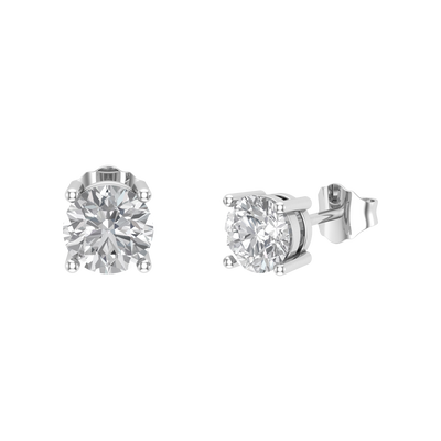 6 MM Round Cut Stud Earrings