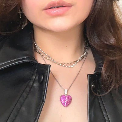 Heart Break Emoji Pendant