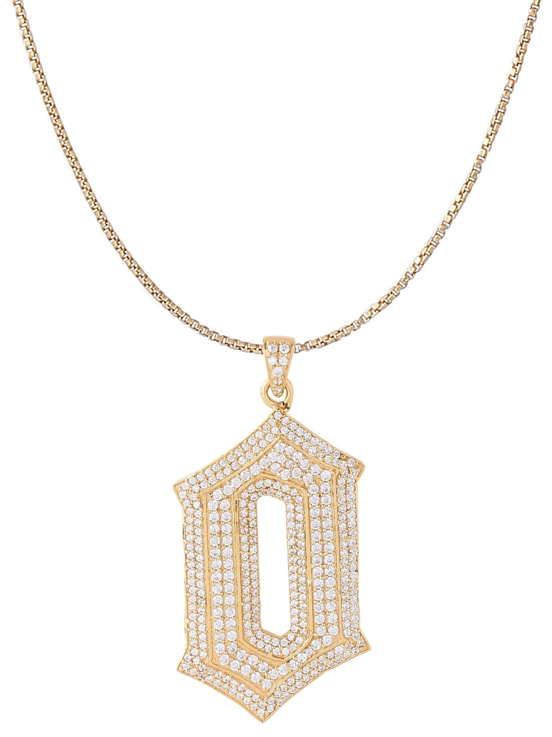 Gold Color Drake OVO Pendant Made of 925 Sterling Silver Material with 20 Inch Long Silver Chain