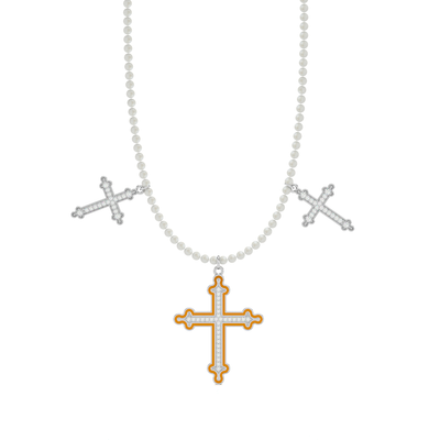 Holy Cross Pearl Chain