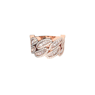 Baguette Cuban Link Ring