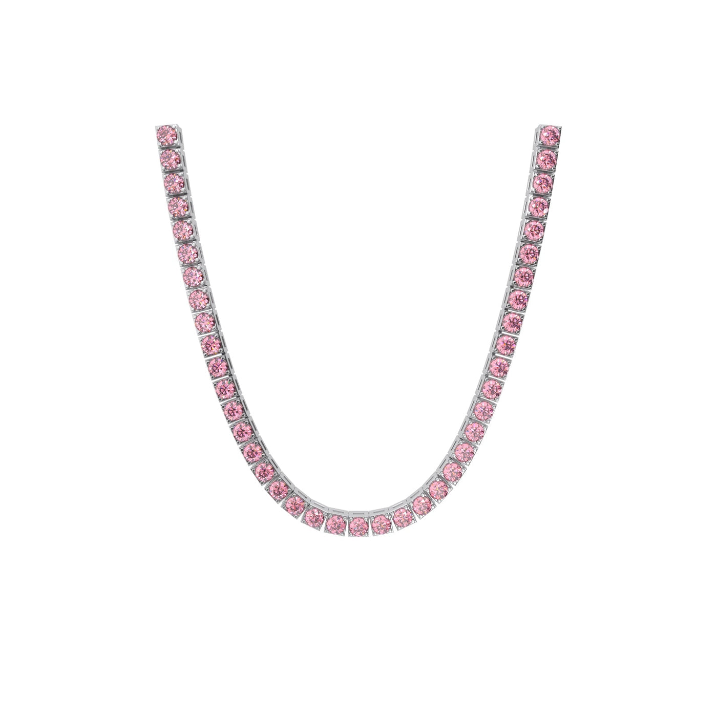 Pink Tennis Chain 4mm