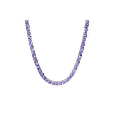 Purple Tennis Chain 4mm