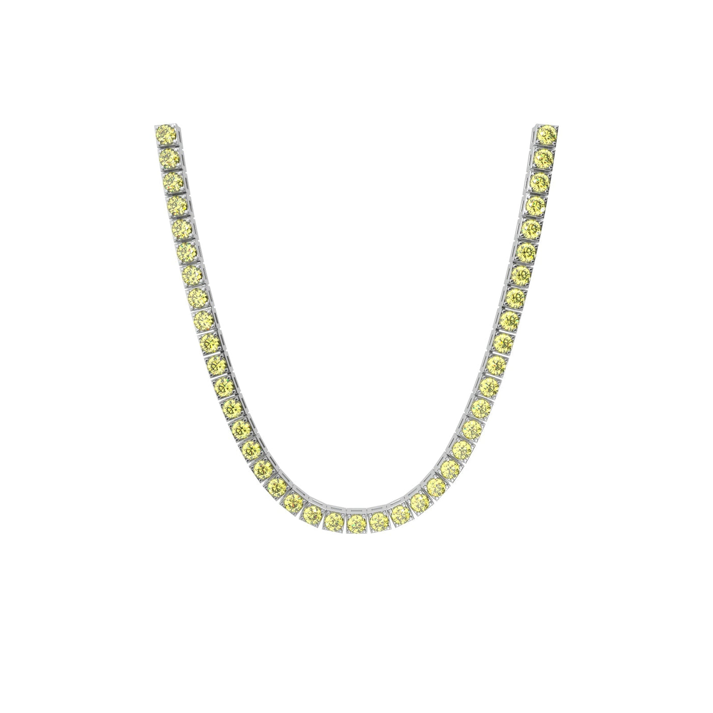 Yellow Tennis Chain 4mm