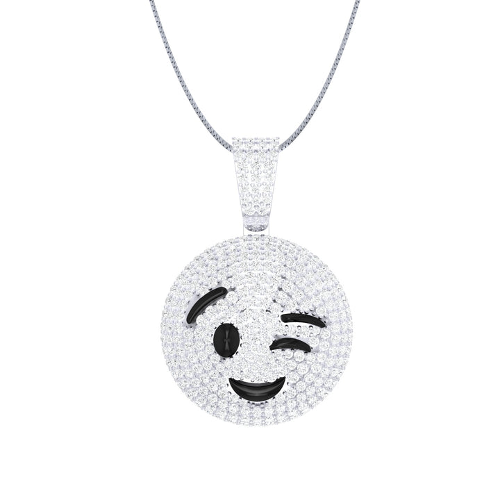Wink Emoji Pendant