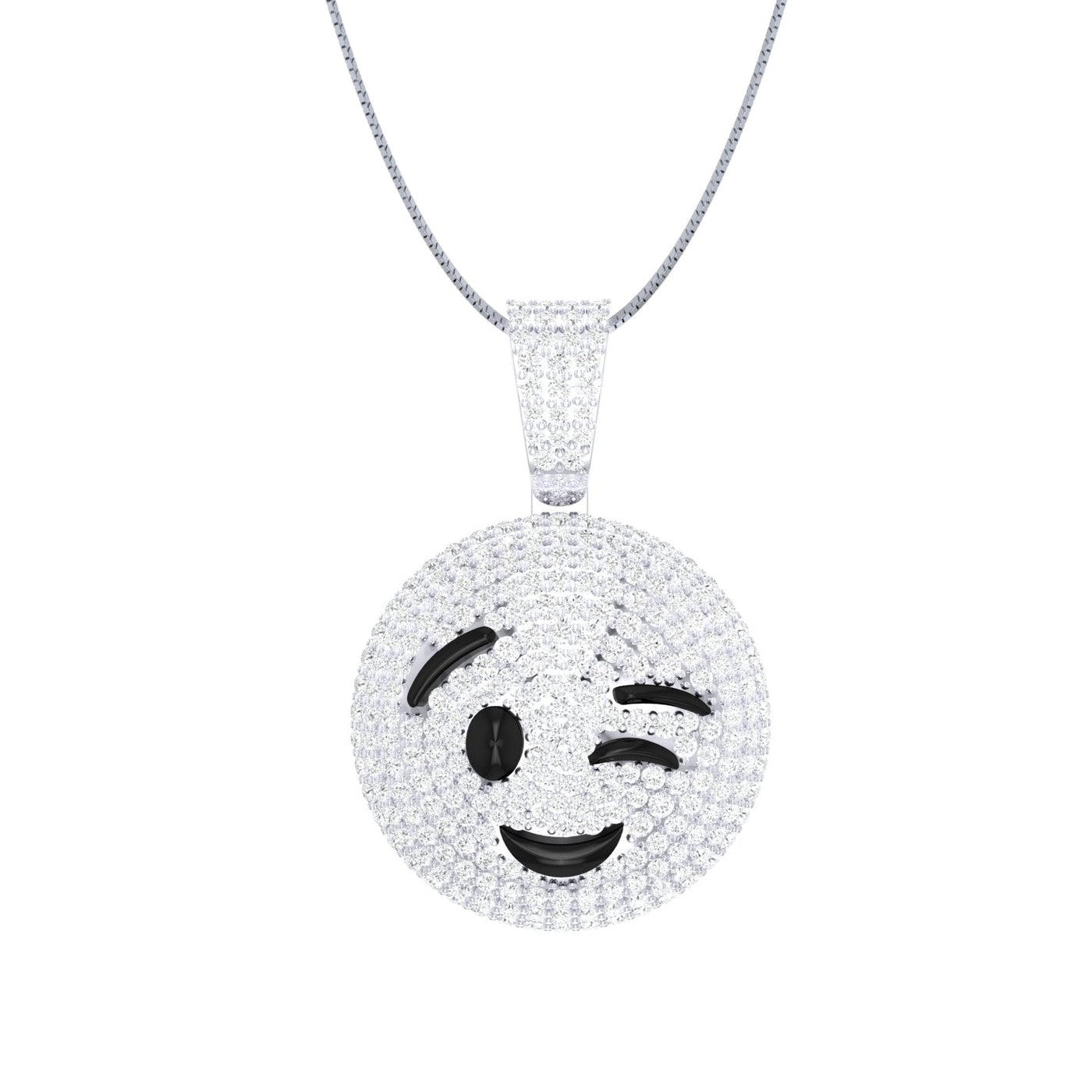 Wink Emoji Pendant